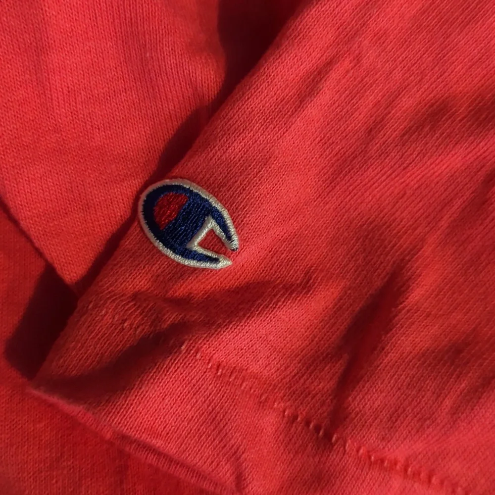 Champion Red Printed Logo Sports Athletic Men's Short Sleeve‎ Shirt L - Picture 4 of 5